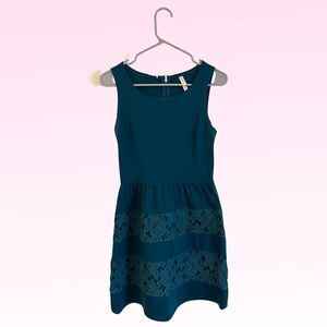 Xhilaration Women's Teal Skater Dress